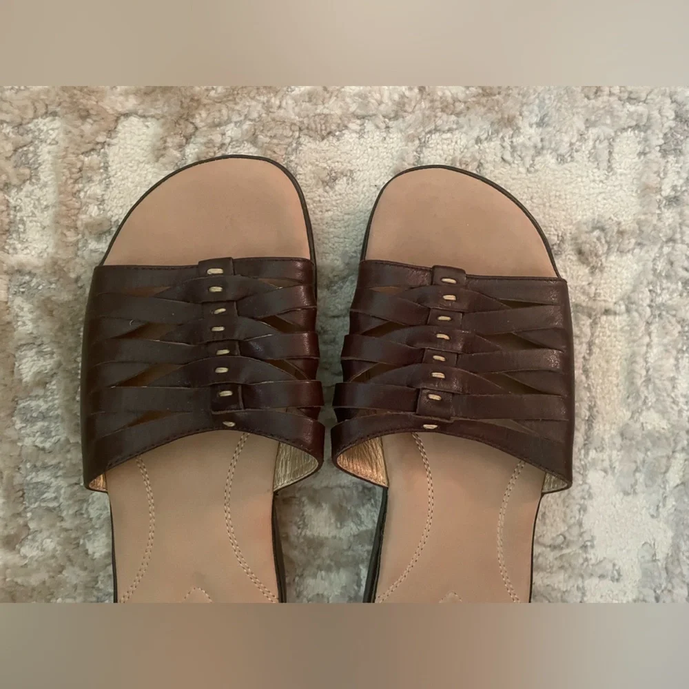 NEW DOCKERS WOMENS LEATHER STRAP SANDAL - size 8 - Picture 4 of 5